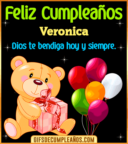 Feliz Cumpleaños Veronica Dios te bendiga hoy mañana y Siempre